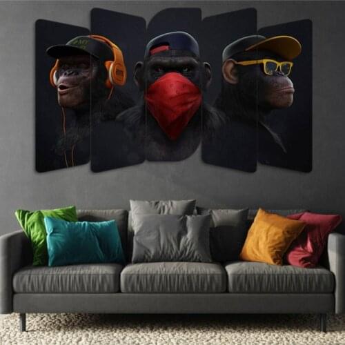 3 monkey Never Seen Heard Of Don 'T Know 5 Piece Decorative Table special design good quality workmanship detailed list of collec 100*60 cm