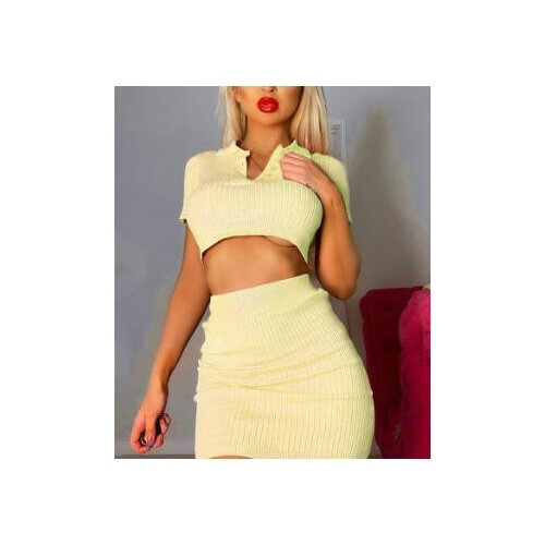 30sets/lot punk style sexy knitted top and mini skirt female club sexy knitted set