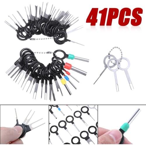 41pcs Wire Crimp Connector Extractor Kit Automotive Electrical Car Plug Terminal Remove Tool Set Key Pin Accessories