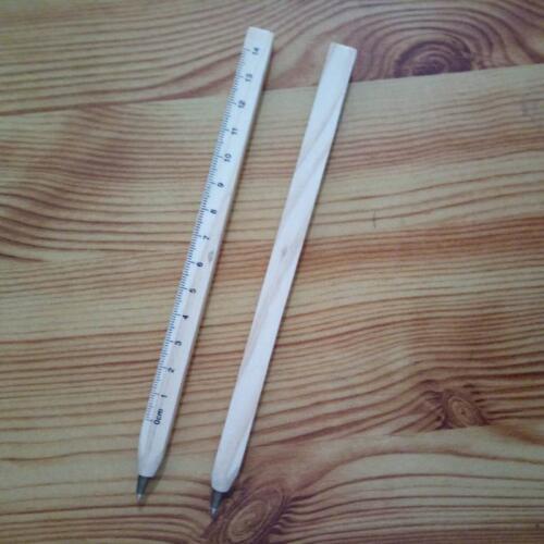 600pcs/lots New Handmade Wooden Environmental Ruler Design Manual DIY Multifunction Ballpoint Pen Ballpen