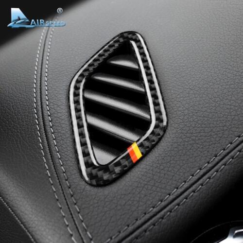 Airspeed for Mercedes Benz A Class 13-18 CLA 14-18 GLA 15-18 Accessories Carbon Fiber Car Air Conditioning Outlet Trim Stickers