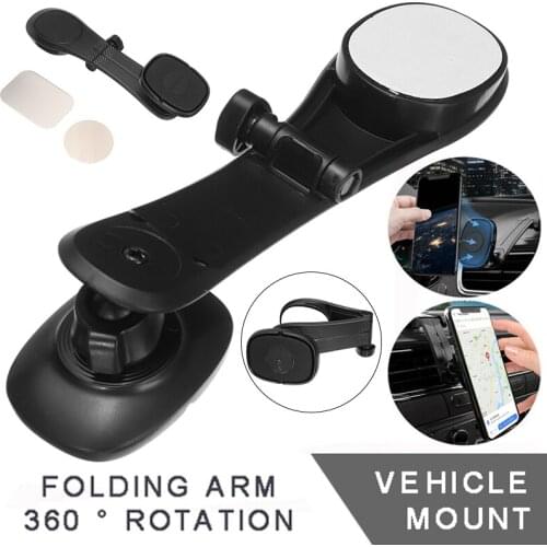 Pohiks Mobile Phone 360 Degree Holder Bracket Strong Magnetic Dashboard Stand Fall Prevention Universal Smartphone Holder Stand