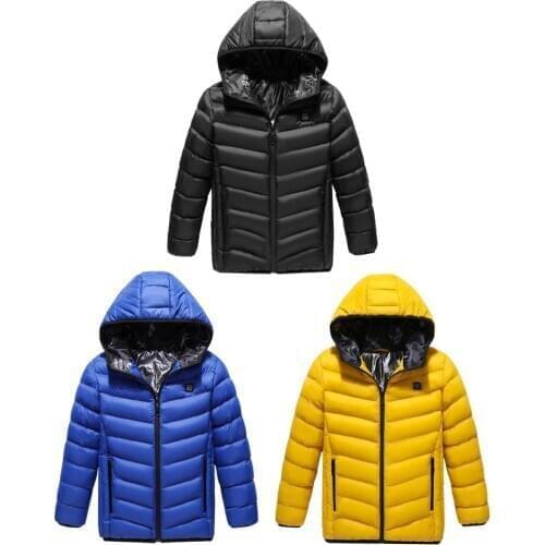 Children Heated Suitwinter Heater Jacket Body Warmer Coat With Heating Material For Outdoor Sports Cold Rain Weather