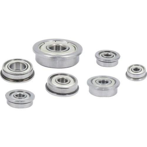 MEGA 10/20pcs Flanged Ball Bearings MR105ZZ F623ZZ F624ZZ F604ZZ F684ZZ F625ZZ F688ZZ F608ZZ CNC Parts Groove Pulley Wheel Metal