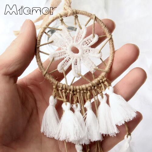 MIAMOR Handmade Multi-colored Mini Dreamcatcher With Tassel Bag&Cafe&Bar&Wedding&Home Wall Hanging Pendant Decor Gift AMOR04583