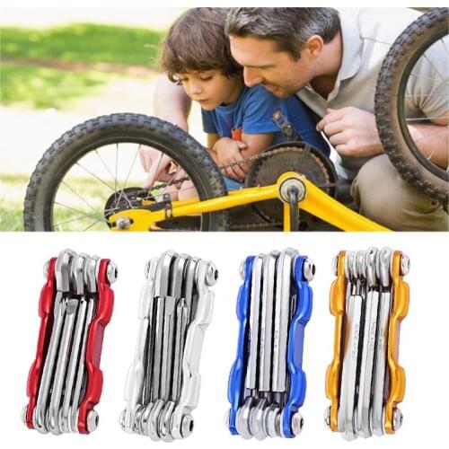Aubtec 7 in 1 Multi-functional Chrome Vanadium Steel Repair Tools for Bicycle Bike