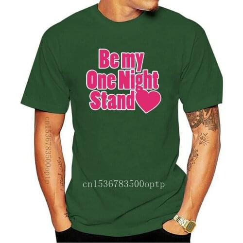 Valentines Day - Mens Be My One Night Stand Black T-Shirt