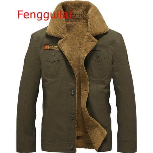 Men Jacket 2019 Winter Warm Coat Male Fur Collar Mens Army Tactical Fleece Jackets Fashion