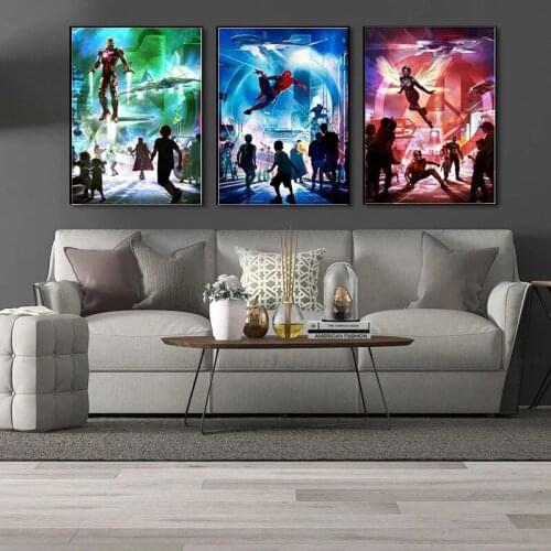 Diy 5d Diamond Painting Disney Marvel Movie Diamond Embroidery Full Mosaic Cross Stitch Kits Home Decor Square Round Drill