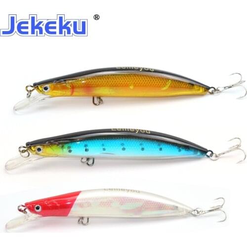 VOLIN NEW 1pc 120mm 21g Hard Minnow Bait with 2 Hooks Minnow Artificial Fishing Lure Hot Model Professional Minnow 4Colors