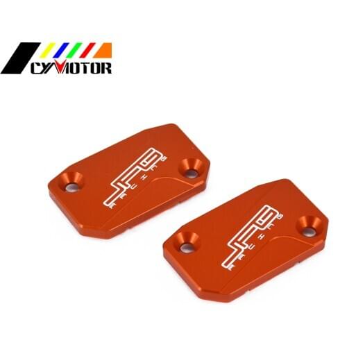 Motorcycle 2PCS Front Brake Reservoir Cap Cover Fit For KTM SX EXC XCF SXF XC XCFW XCW125 150 200 250 300 350 400 450 500 530