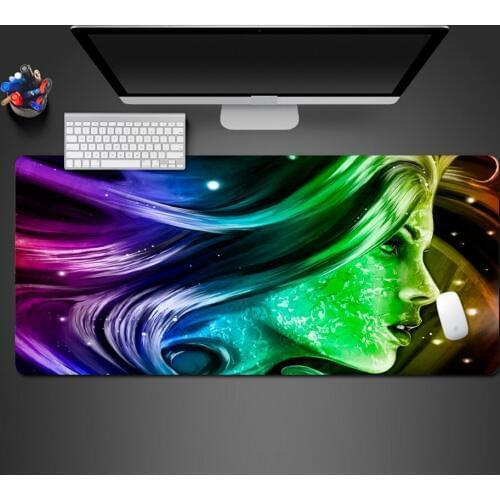 Personality Painting Girl Advanced Mouse Pad High Quality PC Game Mouse Pad Computer Keyboard Pad Super Cool Gaming Mousepad