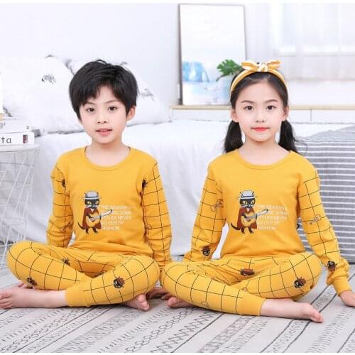 2-13Years Unicorn Pajamas for Girls Children Animal Cartoon Pyjamas Kids Dinosaur Sleepwear Baby Boys Christmas Pijamas Sets