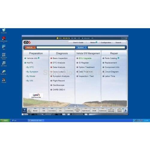 GDS VCI Global system Software for Hyun-dai and K-ia Cars Version E-H-03-10 / E-K-03-07