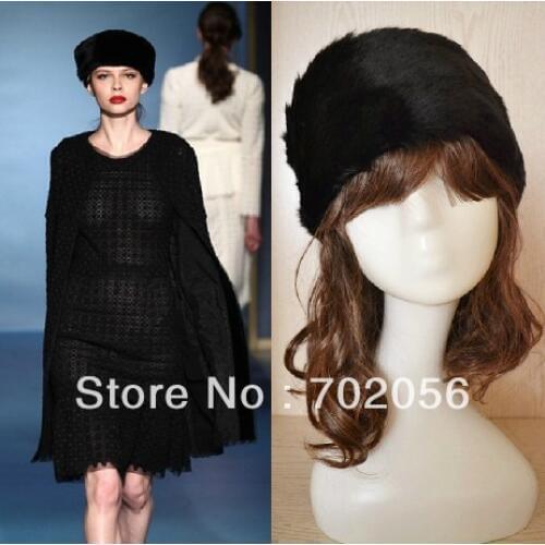 LUXURY FAUX FUR HEAD BANDS Hats Fashion Apparel Cap Hat mixed color 10pcs/lot #3400