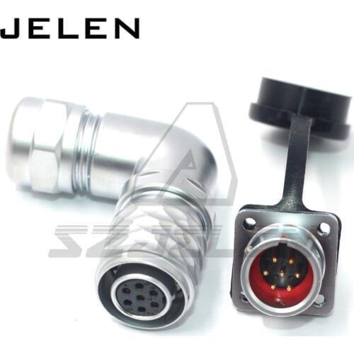 SF1214S/SF1312P WEIPU Connector 7pin plug(female) and socket(male) power 7pin data electric bike waterproof connector ip67