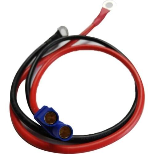 EC5 Female Plug Connector Cable with O Ring Eyelet Terminal 10AWG Wire 50 CM