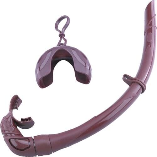 Silicone Snorkeling Tube Soft Silicone Folding Breathing Tube For Freediving Snorkeling