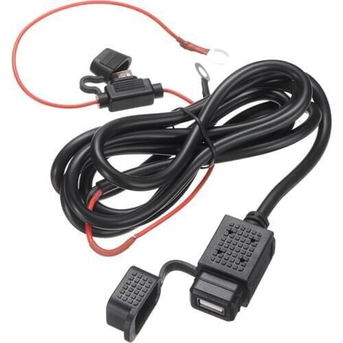 Waterproof 2.1A USB Charger Socket Socket Power Motorcycle Boat Adapter 12V-24V Charger Plug Cord