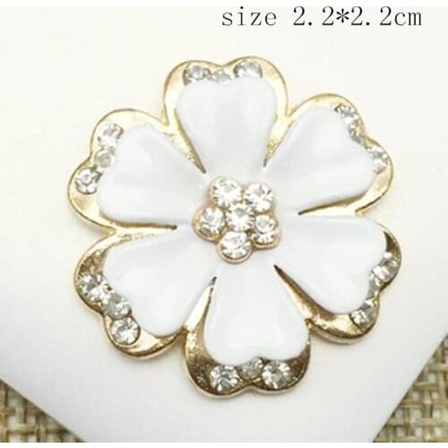 High Quality Metalic Rhinestone Brooch DIY Hair Accessories Brooch Pin Material Fashion Jewelry Accessories 20Pcs/Lot MYQB055