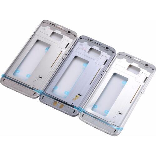 10pcs For Samsung Galaxy S7 edge G935 G935F G935A G935P G935P Mid Metal Middle Plate Frame Housing Bezel Chassis+Side Key