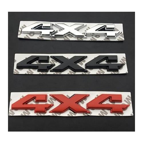 3D Auto Stickers Metal 4X4 Shape Chrome Badge Emblem Decal Motorcycle Modified Car Accessories