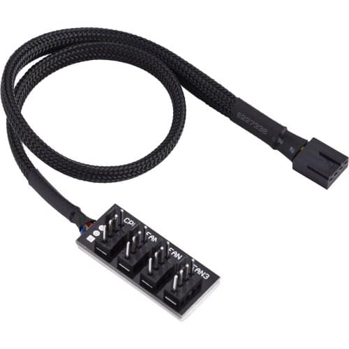 4-Pin Fan HUB Power Cable Computer CPU Case Fan Power Multi Splitter Hub Connector Cable Adapter​​ Male Computer Accessory