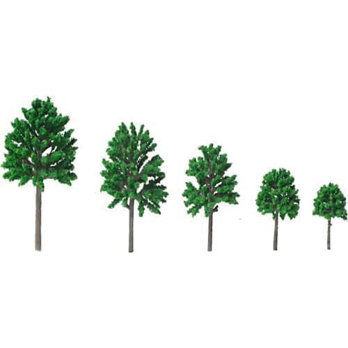 50pcs/lot Model Trees For Scale N Z Model Train N Scale Miniatures 1:25-1:300 Model Building Kits