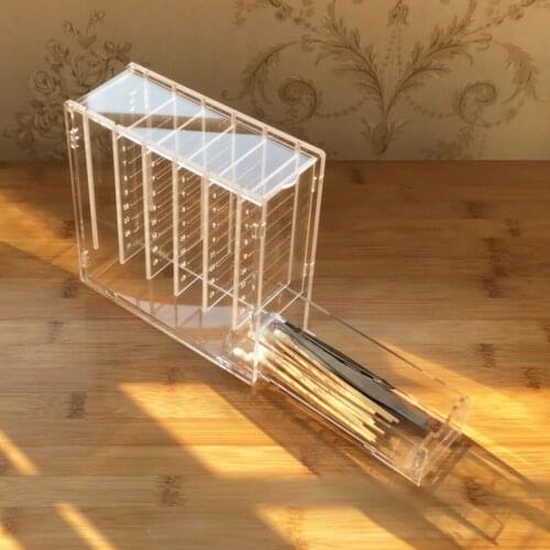 6 Layers Individual Eyelash Extension Stand Acrylic Plate Lash Tray Holder