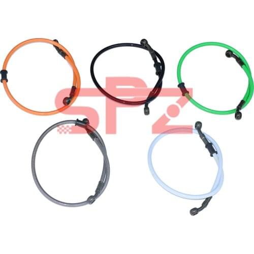 700MM 100% Brand New Motorcycle Dirt Bike Braided Brake Hose Wire Steel Brake Cable Hydraulic Banjo Tube Motorcycle Universal