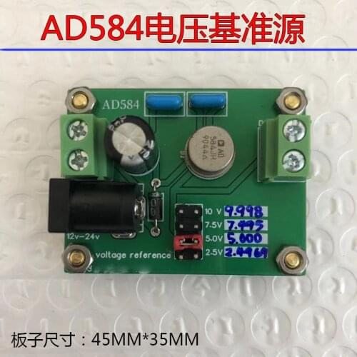 AD584 Voltage Reference 10V Voltage Reference Board Calibration Three and a Half Four and a Half Multimeter