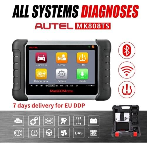 Autel MaxiCOM MK808TS Automotive Diagnostic Tool TPMS OBD2 Scanner TPMS Programming Tool ODB2 Scanner Car tools PK MP808TS MK808
