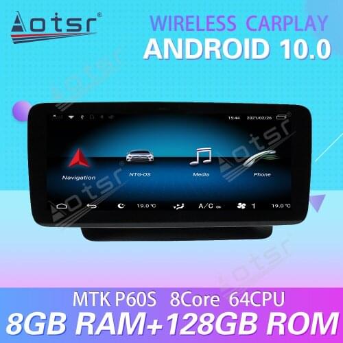 For Mercedes-Benz E LHD 12.3 Inch Android 10 Carplay Car Multimedia Radio Player GPS Navigation Stereo