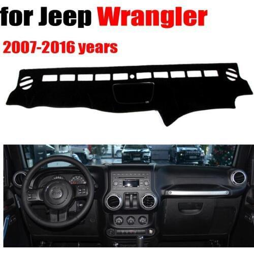 Free shipping!!! Car dashboard covers mat for Jeep wrangler 2007-2016 years Left hand drive
