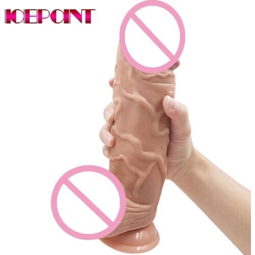 26*7cm Huge Thick Dildo Women Realistic Penis Large Dong Big Cock Dick Adult Female Erotic Insert Sex Products for Adult Couples
