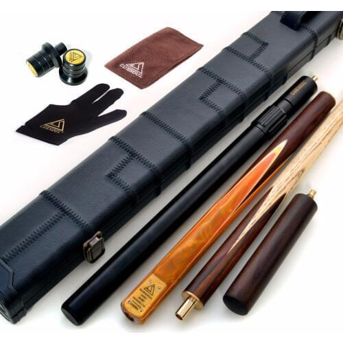 CUESOUL Snooker Cue Hand-Spliced with 2 Extensions with Cue Case