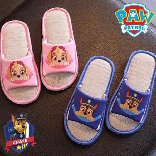 Paw Patrol Anime Marshall Indoor Childrens Cotton Slippers Warm Home Slipper Autumn Winter Shoes Boy Girl Beadroom Slides Cute