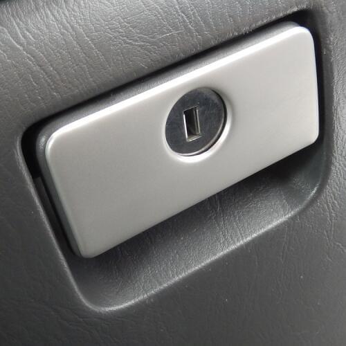 Stainless Steel Glove handle switch storage box decorative cover trim for Toyota Land Cruiser Prado J120 Lexus GX460 2003-2009