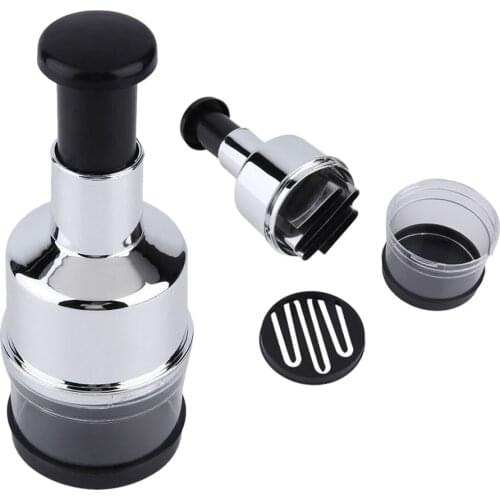 Food Chopper Vegetable Chopper and Slicer Dicer Manual Mini Hand Chopper Onion Garlic Mincer with Cover
