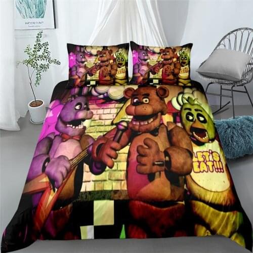 Five Night Fairy Bedding Set King Queen Double Full Twin Single Size Duvet Cover Pillow Case Bed Linen Set