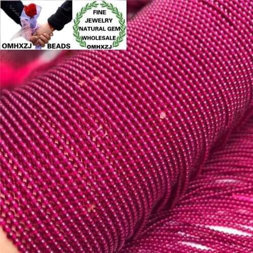 OMHXZJ Wholesale ZB337 2-2.5mm DIY Bracelet Necklace Jewelry Making Accessories Components Natural Stone Fine Spinel Round Beads