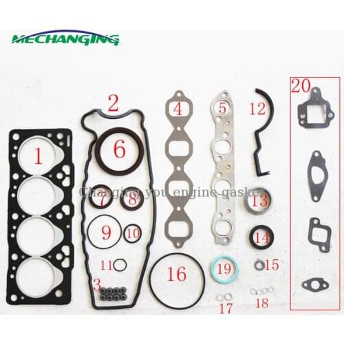 FOR TOYOTA STARLET (_P7_) 1.5 D 1N Metal Full Set Engine Rebuilding Kits CAR Engine Parts Engine Gasket OEM 04111-55033