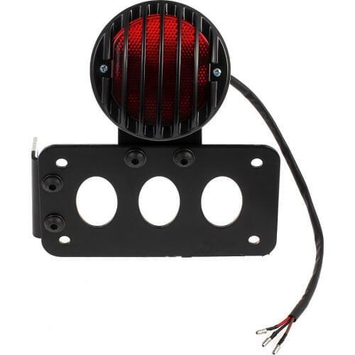 Motorcycle Tail Brake Light License Plate Bracket Side Mount For Harley Sportster Bobber Chopper