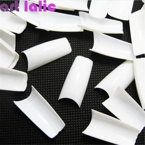 Wholesale 500 PCS 10 Sizes White False French Style Acrylic UV Gel Nail Tips DIY Salon Tools