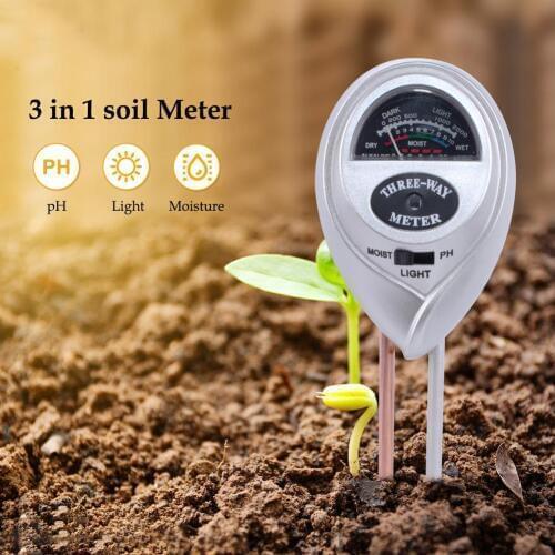 Soil Tester,Soil Moisture Meter,3-in-1 Soil Test Kit With Moisture,Light And PH Test,Great For Garden, Lawn, Farm,Indoor/Outdoor