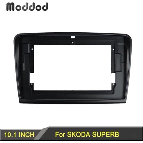 Android Frame for SKODA SUPERB 2009-2013 10.1 Inch Radio Fascia Stereo GPS DVD Player Install Panel Dash Surround Trim Kit Plate