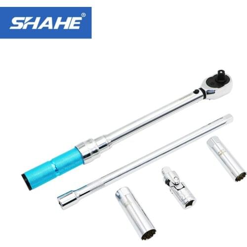 5-60 N.m Adjustable Wrench Bicycle Bike Torque Wrench 3/8 Inch Torque Wrench Socket Set Ratchet Mechanical Torque Spanner Tool