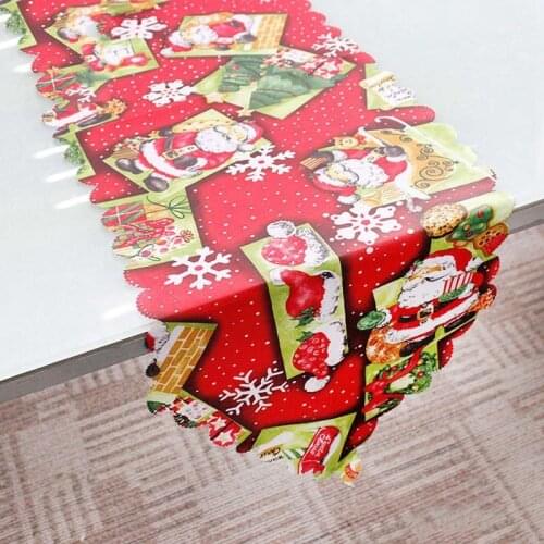 Christmas Table Runner Placemat 2020 Merry Christmas Decor for Home Navidad Ornaments Christmas Table Decor Xams Gifts New Year