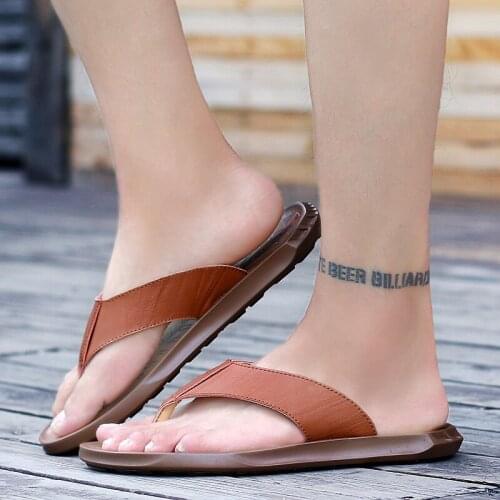 Sandalle masculina herren sandale sandel slide verano piel hombre sandal sandali work de sandals-men ete cuir transpirables da