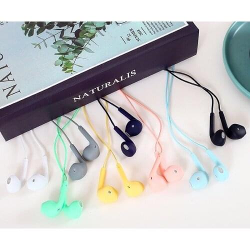 Hot-selling Wired Headset U19 In-ear Macaron Sports Line Control Game Song With Microphone Universal U88 Headset